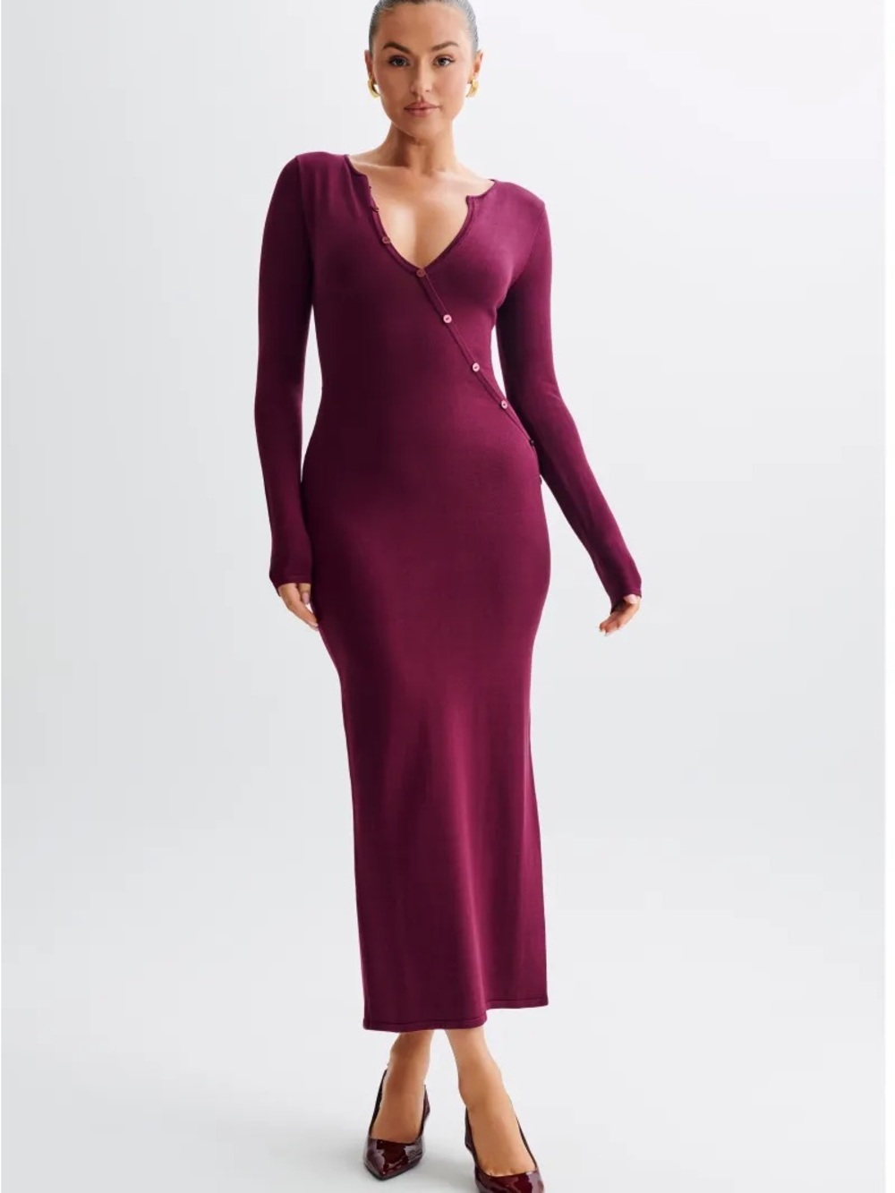Meshki Maxi Dress in Wine